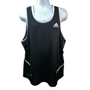 Adidas Black White Tank Top Size XL Performance Blend